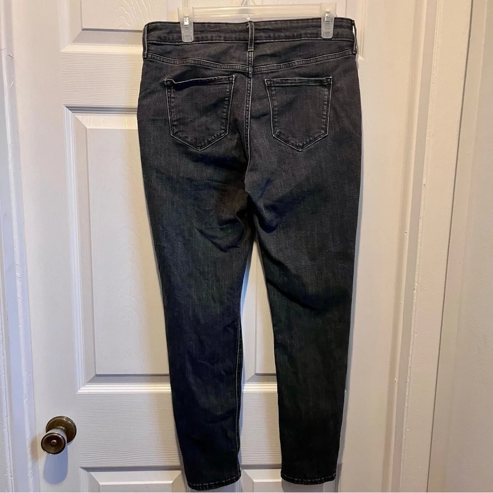 3/25$💥 Old Navy Jeans 8 Medium Black Rockstar Skinny Mid-Rise Women Rock Goth - Picture 4 of 5